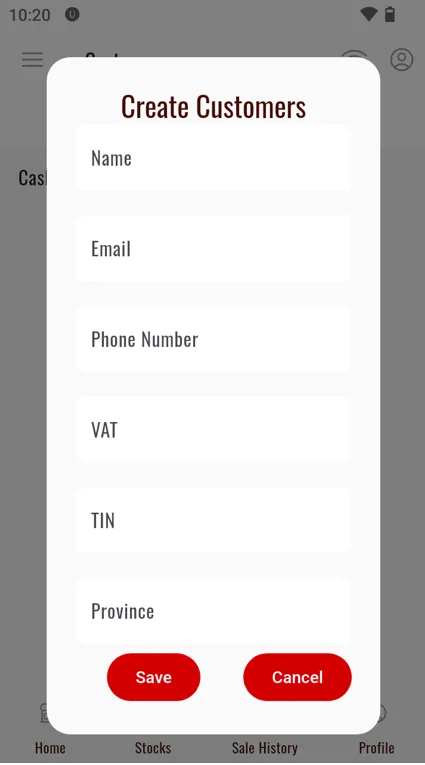 Customer Registration Form