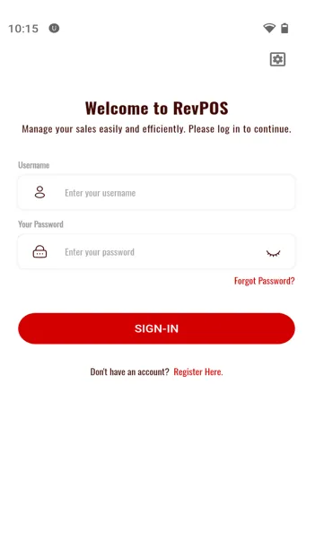 Sign In Page - Register Link